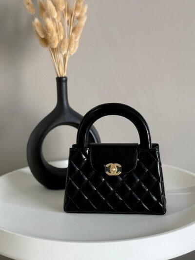Chanel Nano Shopping Bag in Black