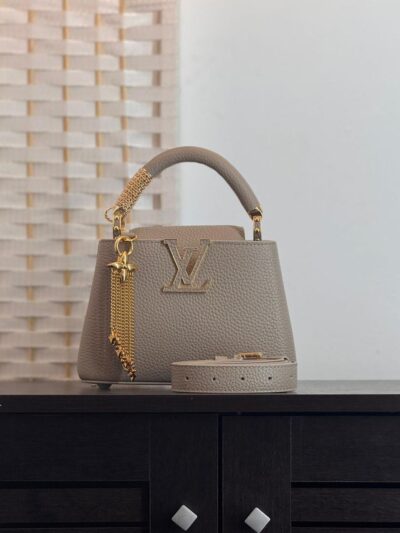 Louis Vuitton Capucines Mini Taurillon Leather Galet