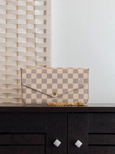 Louis Vuitton Pochette Felicie Damier Azur Canvas